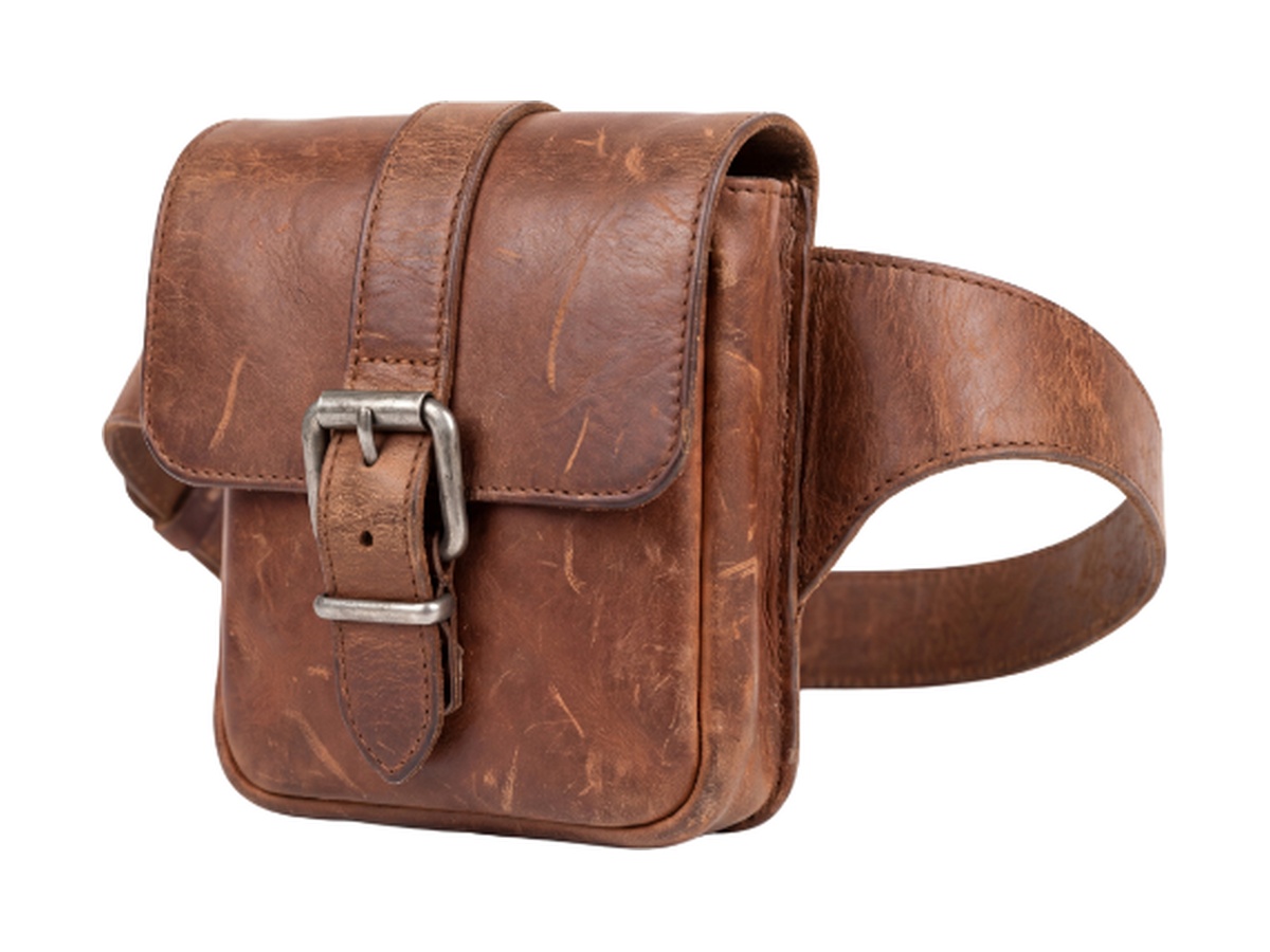 The Artisan Distressed Leather Utility Belt Pouch - Leather Goods Manufacturer India