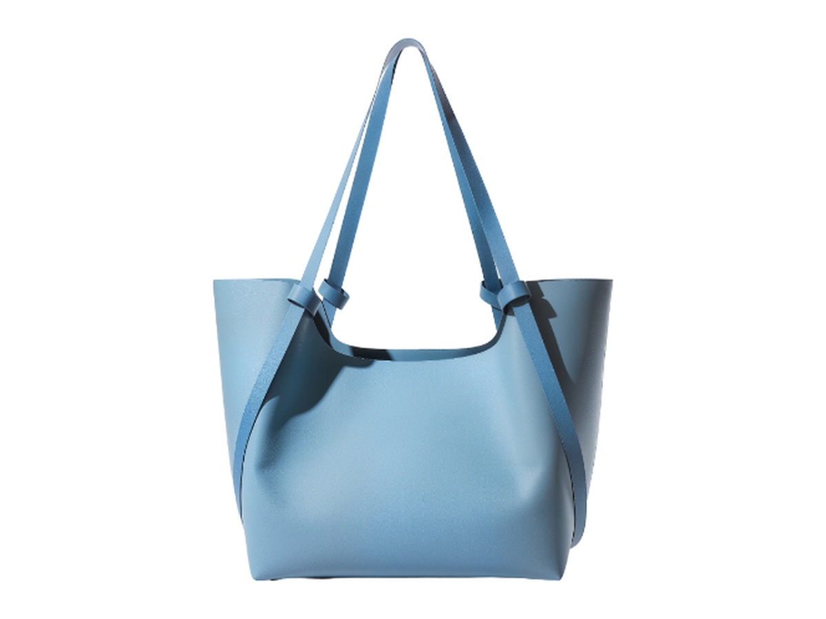 The Cerulean Knotted Sculptural Leather Tote - Leather Goods Manufacturer India